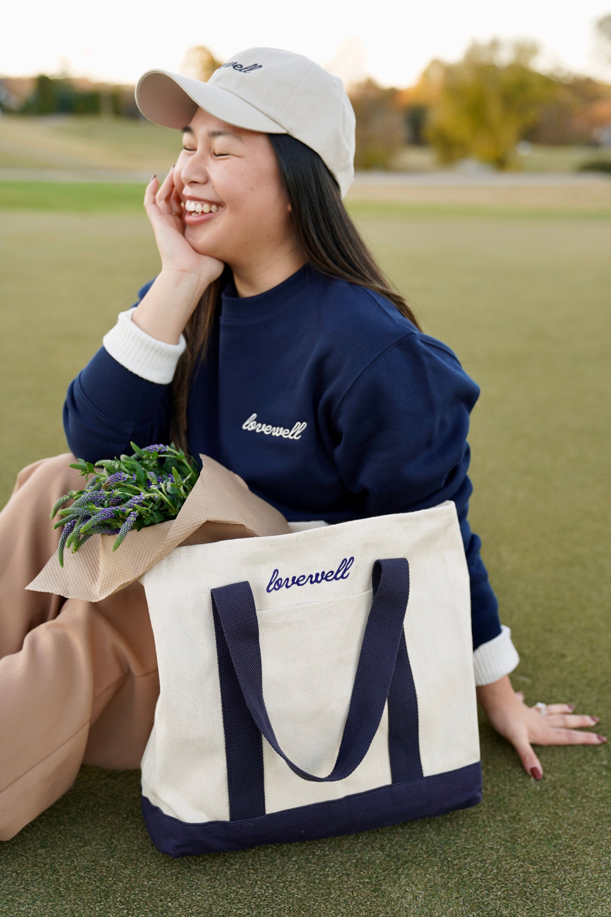 Lovewell Signature Bundle (Tote, Crewneck & Cap)