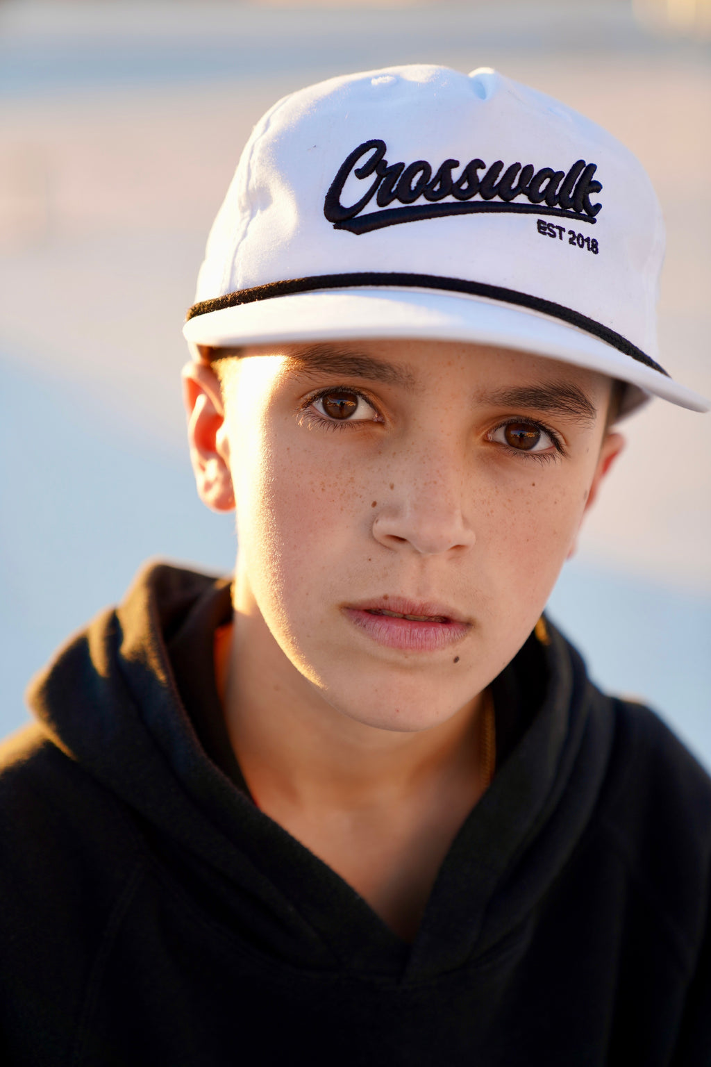 Crosswalk Varsity Hat – White